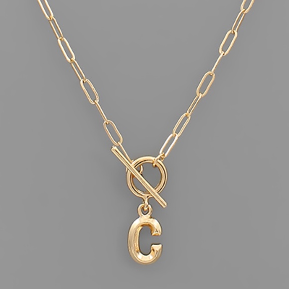 Inital Toggle Necklace - Picture 2 of 16